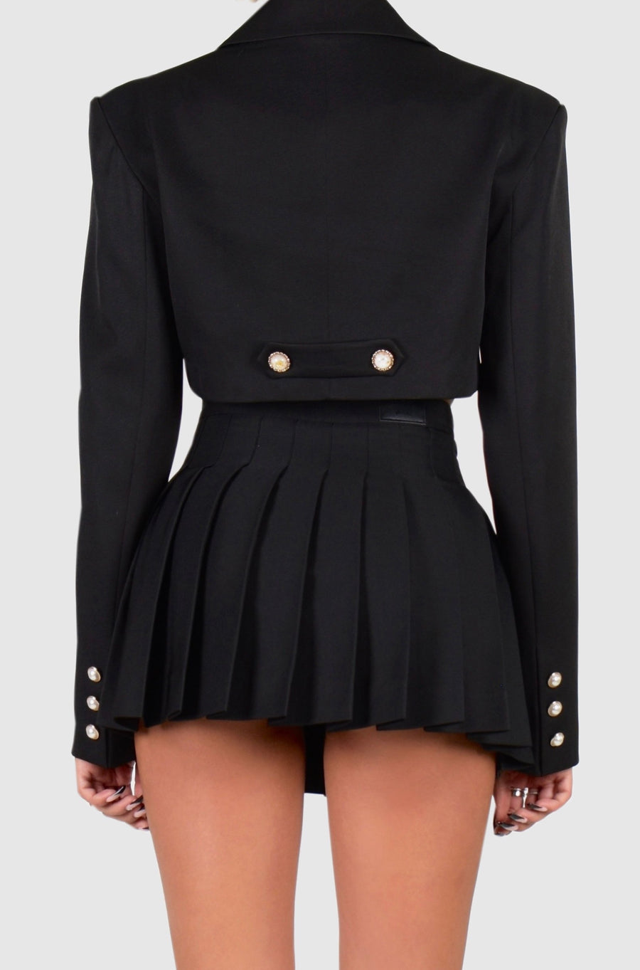 Classic Pleated Skirt Black